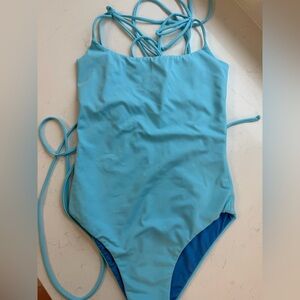 Blue One-Piece Swimsuit
